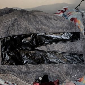 Faux leather leggings